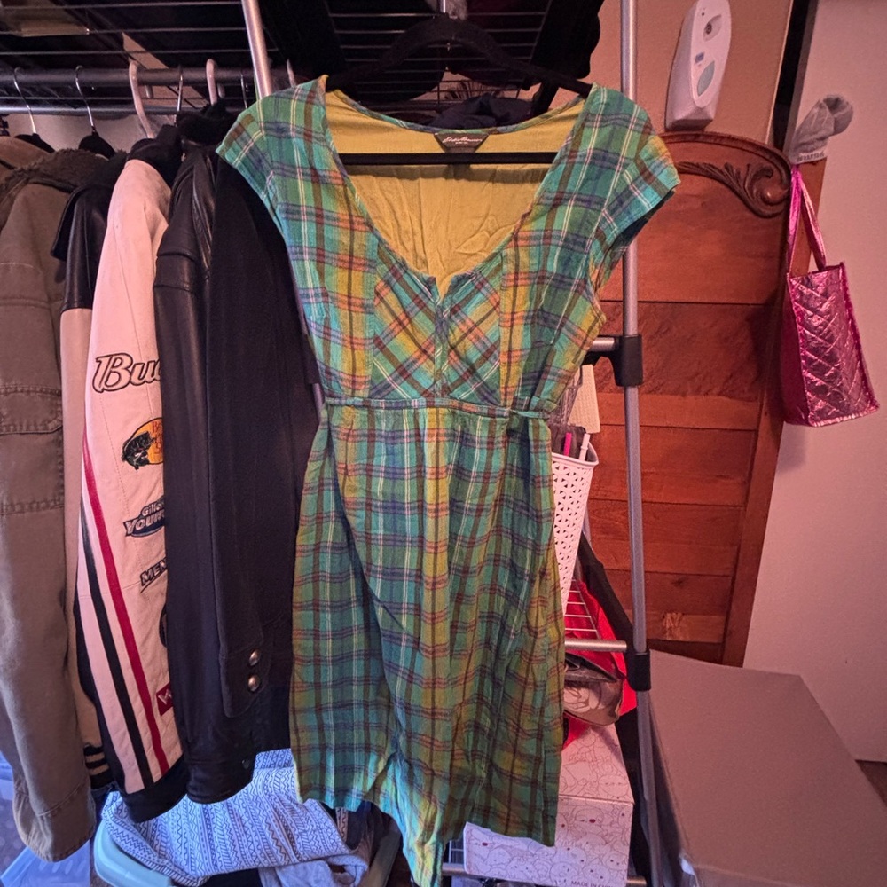 Eddie Bauer Green Mini Dress